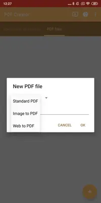 PDF Creator android App screenshot 1